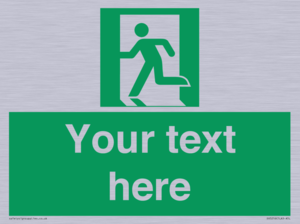Custom Emergency Exit Left Sign